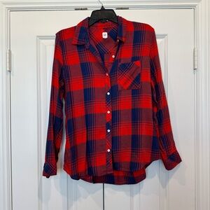 Gap Plaid Flannel Boyfriend Shirt